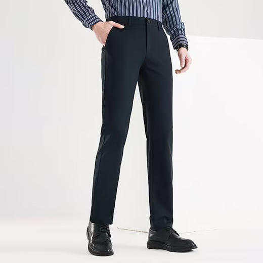 男士商务休闲裤夏季新款修身直筒长裤轻奢高级感西裤  KDZC-7303 商品图5