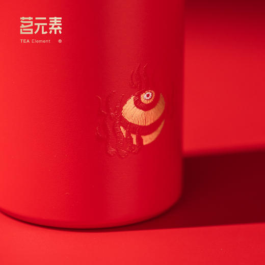 小钢炮祥龙献瑞超迷你纯钛红色420ml保温杯PA 商品图2