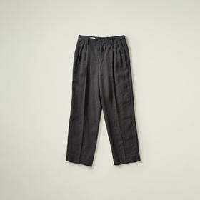 KAPTAIN SUNSHINE Shoecut Slacks 亚麻真丝混纺宽松长裤