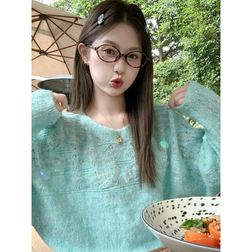 <曾小咸推荐>4.3现货秒杀 ！微信超特价！韩系镂空毛衣 日常219.99 立减130 秒杀89.99！！ 商品图2