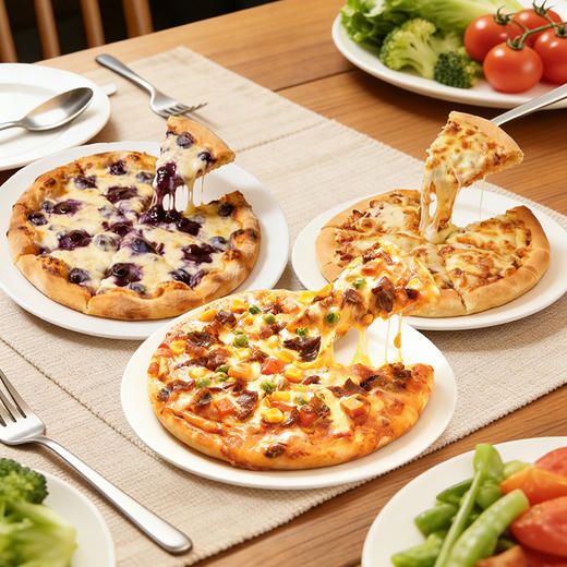 舒芙里 圆形芝士披萨（蓝莓/牛肉/肉酱）180g*6盒 商品图1