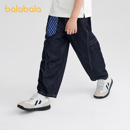 【商场同款】巴拉巴拉童装男牛仔裤儿童裤子2026新款夏气球工装裤 商品图1