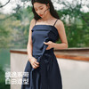 森马连衣裙女夏蝴蝶结纯色抹胸吊带裙2026新款百搭千金风法式长裙 商品缩略图3