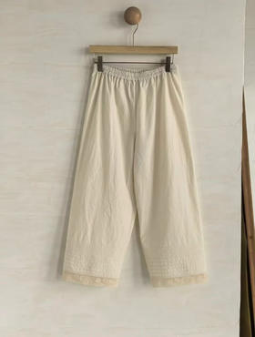 黄阿福 盐缩棉蕾丝衬裤