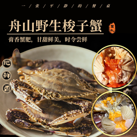 【保鲜不保活】舟山野生红膏梭子蟹丨时令尝鲜，蟹肉的鲜甜、红膏的膏香在齿间萦绕，甘甜鲜美，货架期只有短短20天，错过这个季节就要等上一年⭐顺丰快递