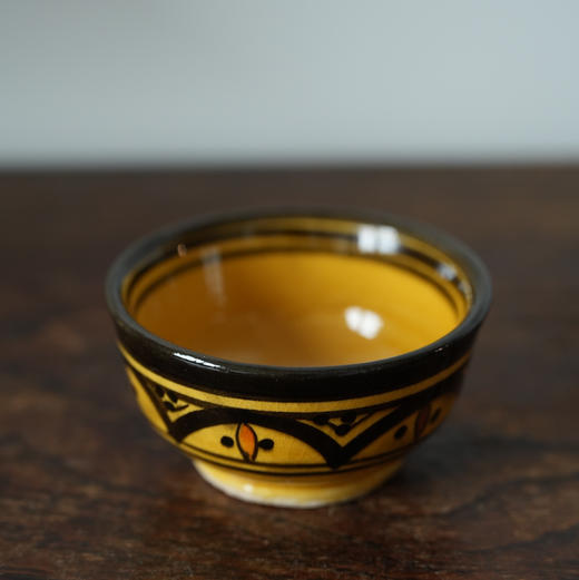 意大利黄色手绘碗 商品图0