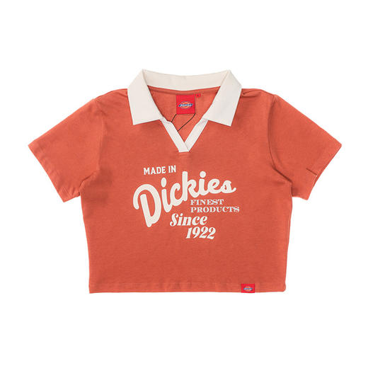 Dickies Polo恤 女式短款 前胸印花舒适翻领短袖Polo恤 DK0A87CZ 商品图3