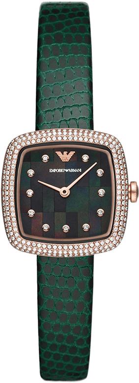 723763308304VIP EMPORIO ARMANI 【爆款推荐】阿玛尼小方表复古小众镶钻设计女士手表送女友【无电】 商品图0