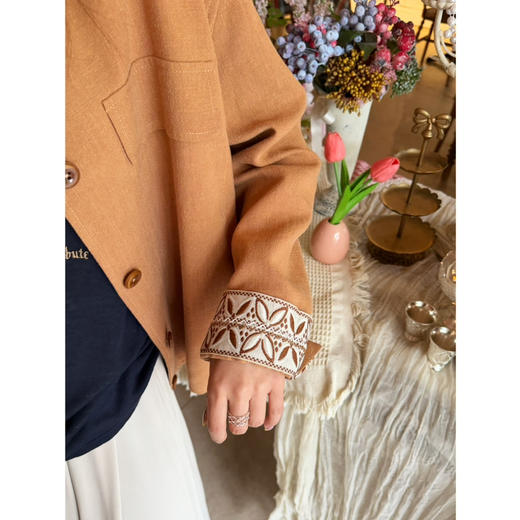 2604115    精致刺绣 🍊橘 春款外套 商品图12