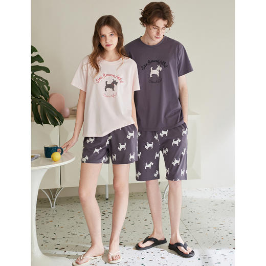 芬腾情侣短袖短裤睡衣yc0408001 商品图4