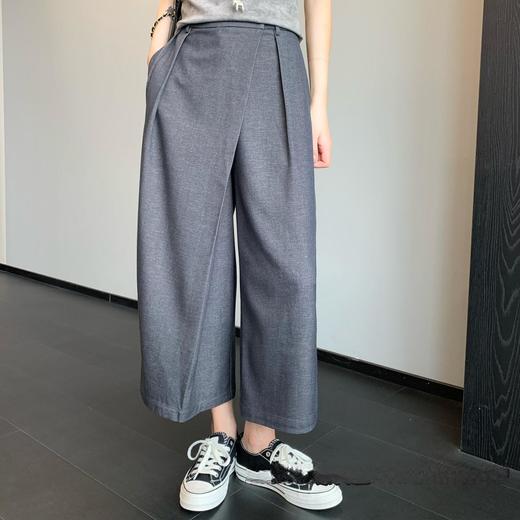 超帅气球裤~2026显瘦有个性及简风高腰九分休闲阔腿裤夏抗皱女款！ 商品图1