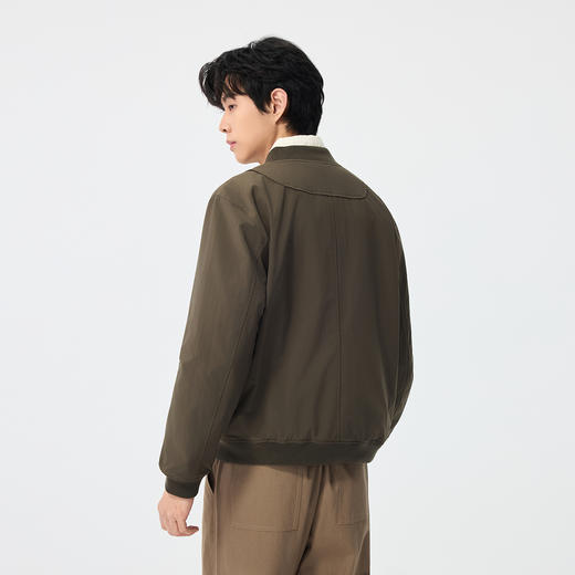 gxgjeans男装【热卖推荐】男士夹克2026春款纯色日常百搭通勤棒球领外套男K&C 商品图7