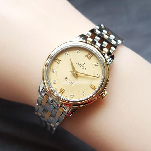 【95新】OMEGA 欧米茄424.20.27.60.58.001石英机芯27MM（女款）碟飞系列精钢/18K黄金300326AK26 商品图8