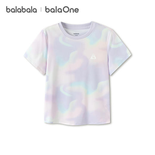 【balaOne】巴拉巴拉童装女童短袖t恤儿童2026新款夏速干上衣收腰 商品图4