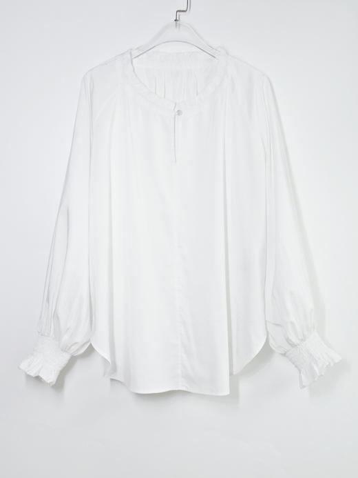 丝棉双宫圆领插肩宫廷衬衫 商品图4