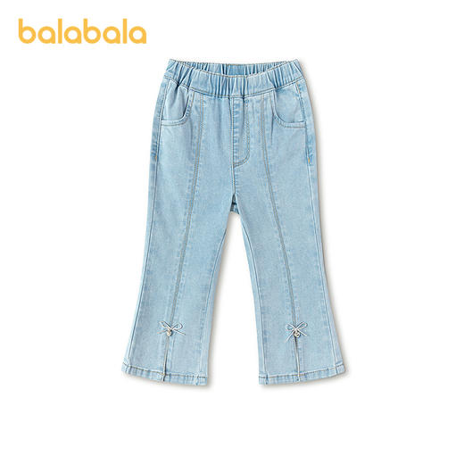 【商场同款】巴拉巴拉童装儿童长裤女童2026新款夏季微喇九分长裤 商品图4