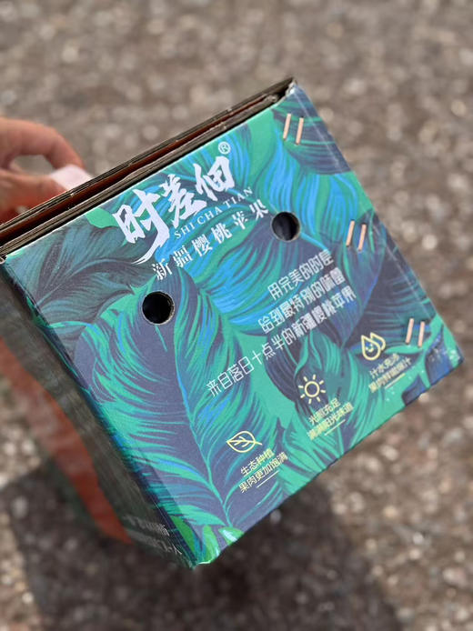 新疆自然红樱桃苹果，超脆，苹果味巨浓，是正宗新疆阿克苏产区的樱桃小苹果，品种名：天虹二号。中大果  4斤/箱 商品图5