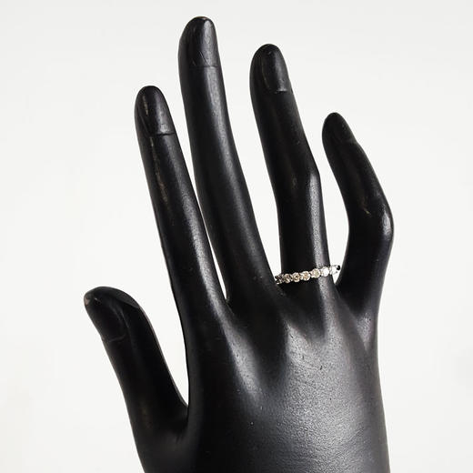 莱绅通灵PT950铂金时尚简约群镶0.50克拉钻石戒指14号（戒圈可改）120326NJS05 商品图7