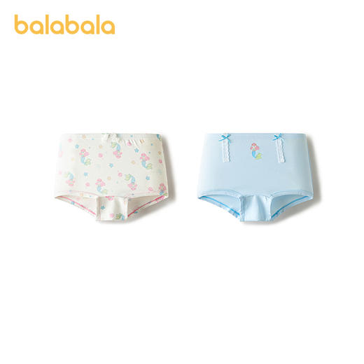 【商场同款】巴拉巴拉儿童内裤平角女童四角短裤莫代尔抗菌两条装 商品图2
