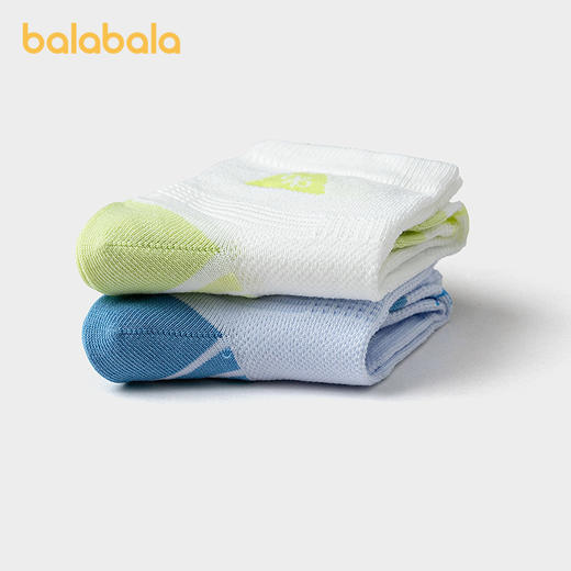 【商场同款】巴拉巴拉儿童袜子夏新款网眼透气男童棉袜速干两双装 商品图2