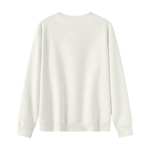 gxgjeans男装2026春款男士圆领卫衣通勤休闲百搭上衣简约潮流加绒套头衫男K&C 商品图6