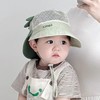 宝宝遮阳帽夏季网眼双帽檐可爱卡通护脖防晒男女小孩出游宝宝帽子46-52cm 商品缩略图3