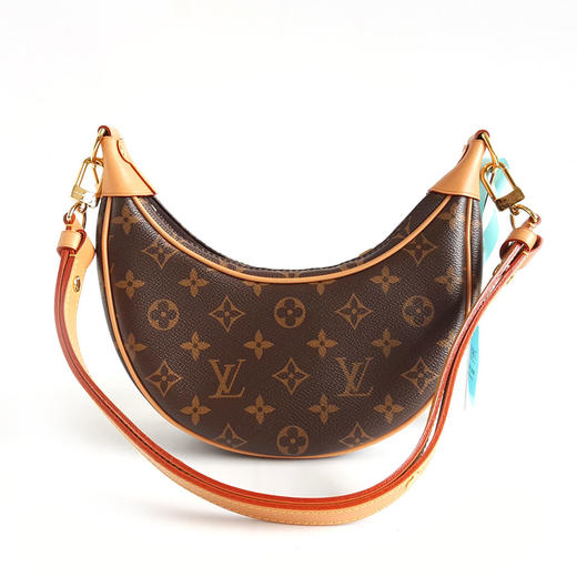 【95新】LV路易威登LOOP系列M81098棕色老花LOOP月牙包豌豆包单肩腋下包女士280326AK04 商品图0