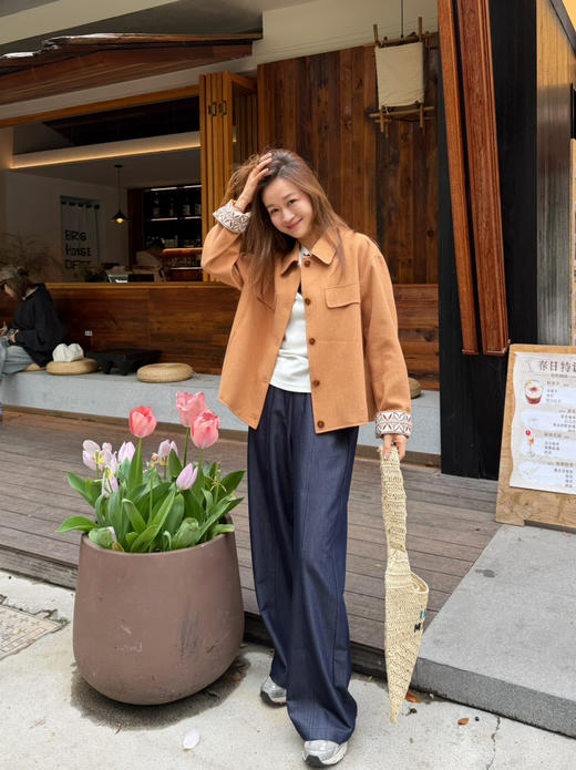 2604115    精致刺绣 🍊橘 春款外套 商品图3