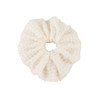三彩2026新款白色褶皱发圈丸子头皮筋头饰毛边大肠优雅韩系温柔女 商品缩略图3