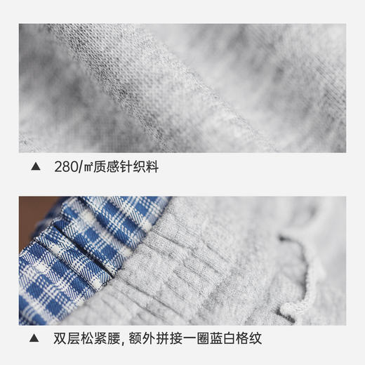 马登美式灰色低双腰头直筒阔腿七分裤中卫裤休闲木耳边裤子女士夏 商品图3