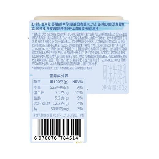 乐纯希腊酸奶蓝莓口味90g 商品图1