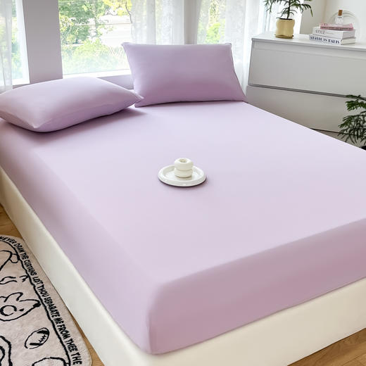 【秒杀福利】多娜凉感床笠三件套 | 凉感面料、柔软透气、可机洗、好打理、简约纯色 商品图2