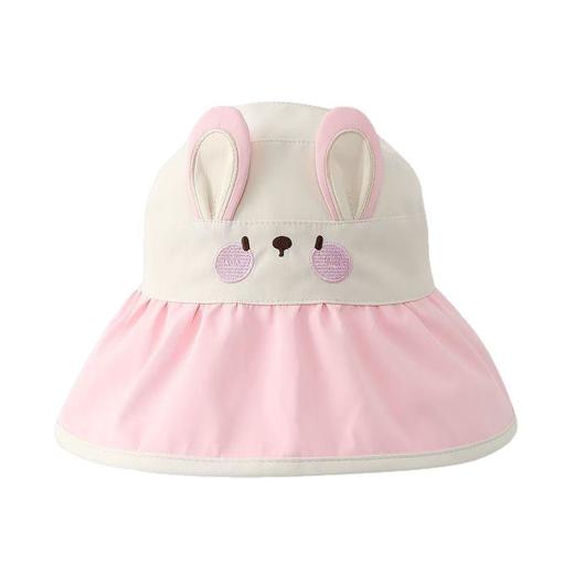 儿童夏季薄款大檐防紫外线女童空顶遮阳帽子男童太阳帽儿童防晒帽可收纳2-7岁 商品图4