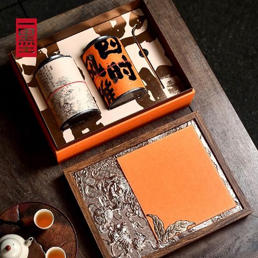 四时风雅-大两罐新年通用茶叶空礼盒PA 商品图2
