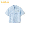 【商场同款】巴拉巴拉男童短袖衬衫儿童大童上衣2026新款夏装纯棉 商品缩略图4