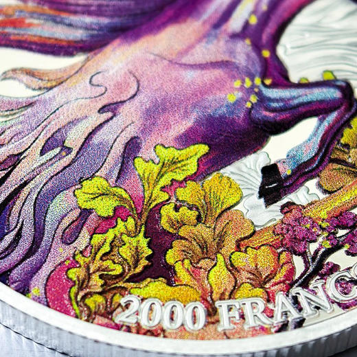 2026喀麦隆马年纪念币 3D立体金马颜值炸裂！带透明外罩、射灯包装盒证书 商品图8