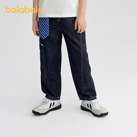 【商场同款】巴拉巴拉童装男牛仔裤儿童裤子2026新款夏气球工装裤 商品图0