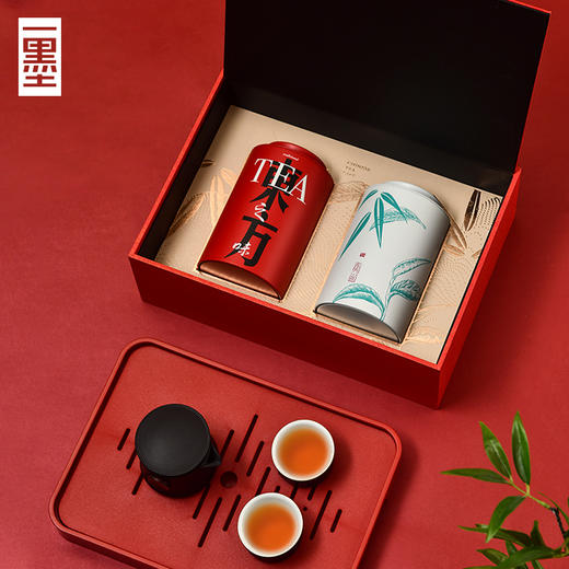 通用定制肉桂大红袍茶叶盒空礼盒高档岩茶摆泡茶叶包装礼盒半斤装PA 商品图0