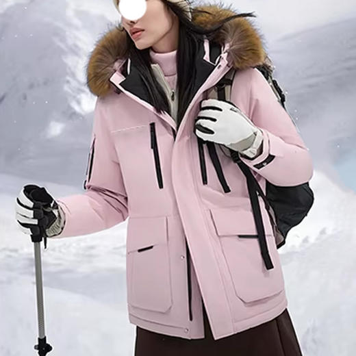 裁缝学苑AH134鹅绒服户外工装大毛领羽绒服纸样女装短款上衣外套样板 商品图4