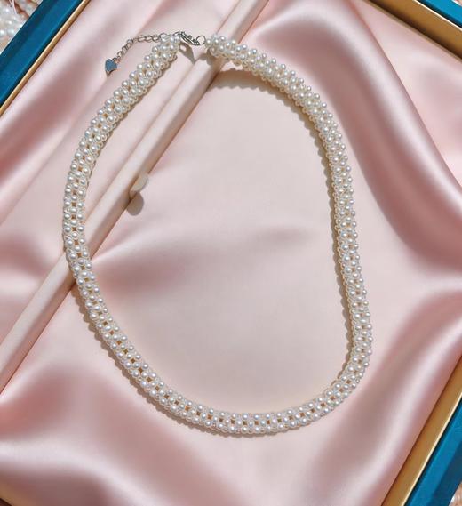 手工珍珠花链 3mm小米珠串花 仙气森系 春夏氛围 [发：7] 商品图0