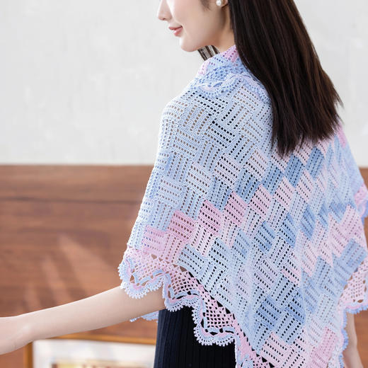 苏苏姐家清芬三角披肩手工DIY编织蕾丝线钩针毛线团自制材料包 商品图3