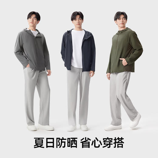 小野和子男士宽松防晒衣 冰丝薄款夏季防紫外线防晒服25SS0014 商品图4
