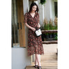 【预售7天】夏日花漫连衣裙 慵懒飘逸 米思阳2026夏季法式优雅度假风茶歇裙V领雪纺碎花中长款连衣裙女1075 商品缩略图4