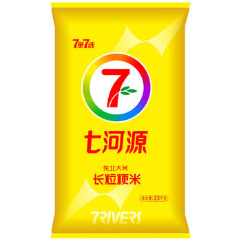 七河源长粒粳米50斤长粒香米25kg 家庭餐饮批发囤货一级粳米 2025年新米 /粮油调味 /米 /长粒香米 商品图3