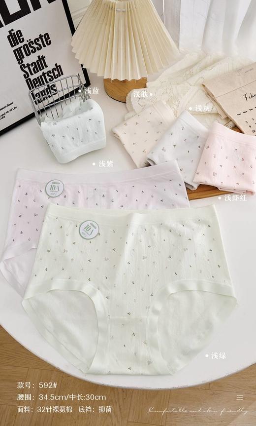 女士加肥加大内裤丰满裤加大版富姐裤宽松高弹超大版型三角裤0592 商品图0
