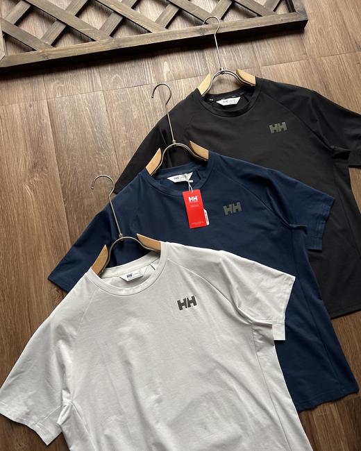 点此购买 海丽汉森夏季男士休闲运动舒适抗菌圆领短袖T恤 xj 344084 商品图13