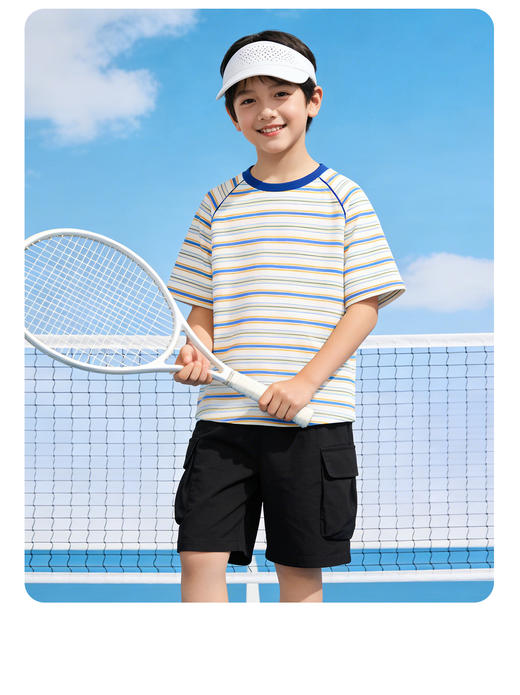 【9款】Amilife阿米日记纯色&条纹速干短袖T 商品图10