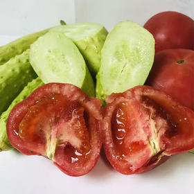 【自营】山东西红柿+白玉黄瓜双拼4.6斤 京东包邮