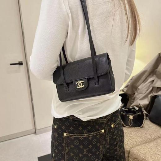 重磅渠道   preppy coco    鱼子酱长肩带口盖包    Jennie同款手提腋下包 商品图1