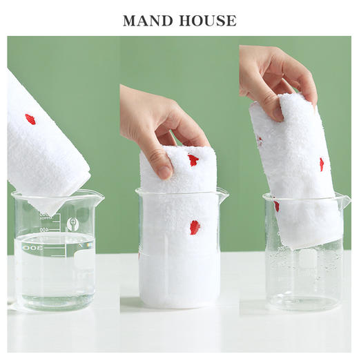 【速干不发臭！A类儿童标准】擦手毛巾挂式卫生间擦手巾不发臭速干吸水不掉毛儿童a类家用小方。xb 商品图2